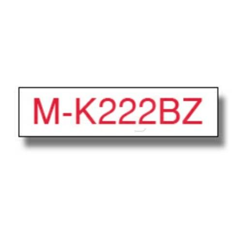 Brother písacia páska červená na biela (MK222BZ), 9mm, nelaminované