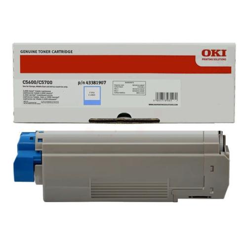 Oki toner azúrová (43381907)
