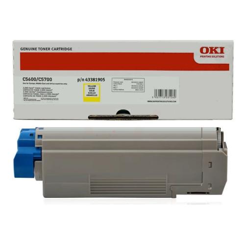 Oki toner žltý (43381905)