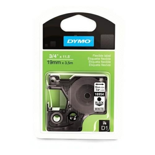 Dymo písacia páska Letra Tag čierna na biela (16960 / S0718070), 19mm, laminované