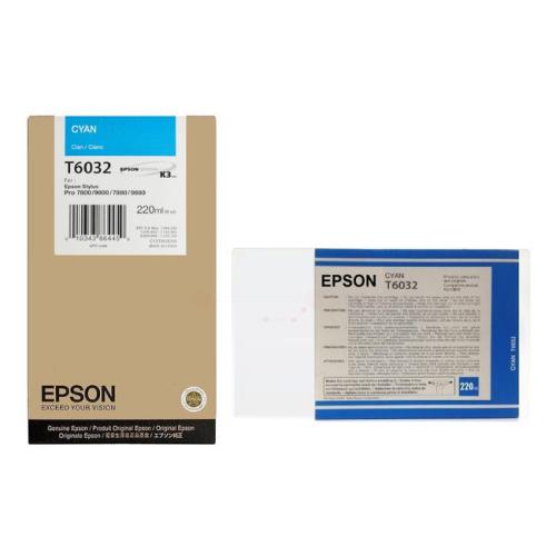 Epson atramentová náplň azúrová (C13T603200 / T6032)