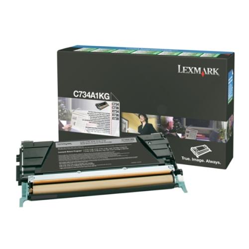 Lexmark toner čierna (C734A1KG / 0C734A1KG) (Návrat)
