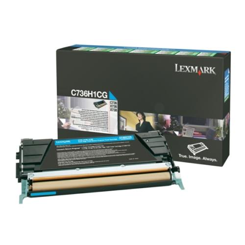 Lexmark toner azúrová (C736H1CG / 0C736H1CG) (Návrat)