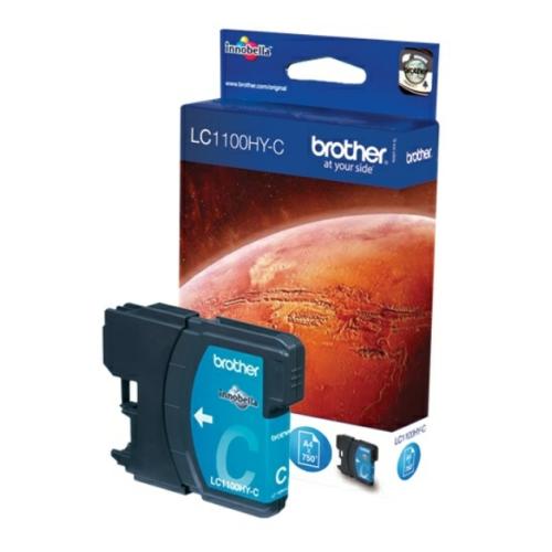Brother atramentová náplň azúrová (LC1100HYC) (high capacity)