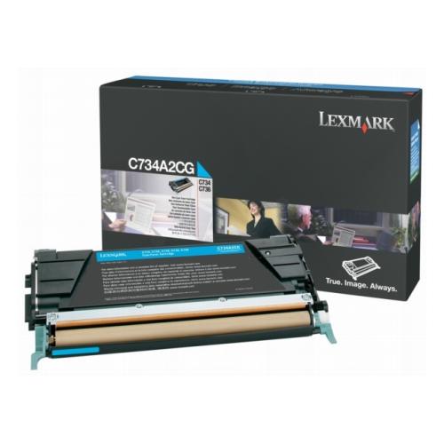 Lexmark toner azúrová (C734A2CG / 0C734A2CG)