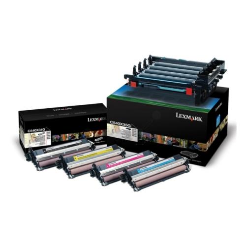 Lexmark bubon čierna / azúrová / magenta / žltý (C540X74G / 0C540X74G) (multipack)