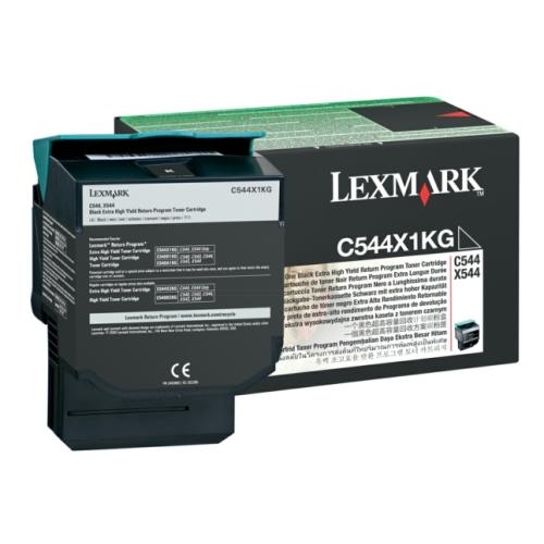 Lexmark toner čierna (C544X1KG / 0C544X1KG) (Návrat, high capacity)
