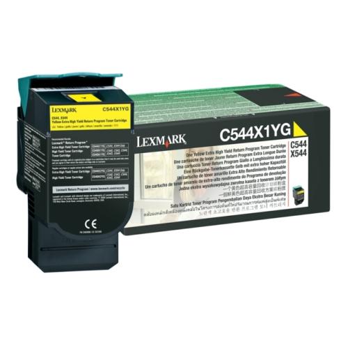 Lexmark toner žltý (C544X1YG / 0C544X1YG) (Návrat, high capacity)