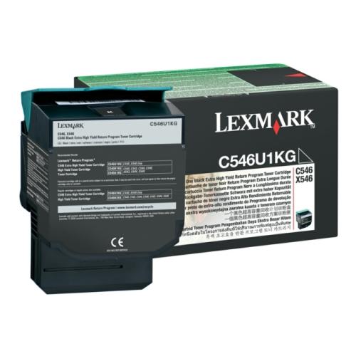 Lexmark toner čierna (C546U1KG / 0C546U1KG) (Návrat, high capacity)