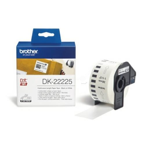 Brother etiketa biela (DK22225), 38mm