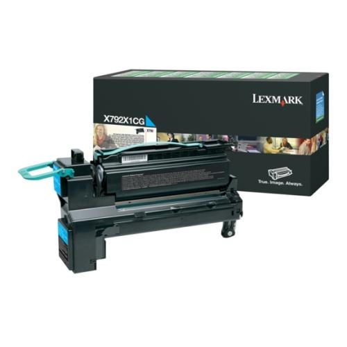 Lexmark toner azúrová (X792X1CG / 0X792X1CG) (Návrat)