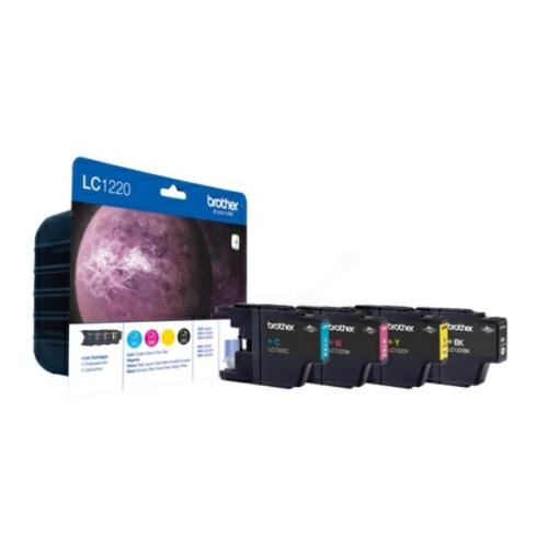 Brother atramentová náplň čierna / azúrová / magenta / žltý (LC1220VALBP) (multipack)