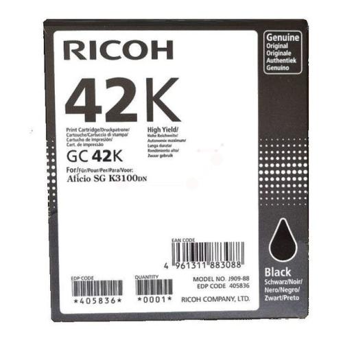 Ricoh atramentová náplň čierna (405836 / GC42K)