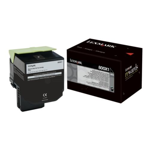 Lexmark toner čierna (80C0X10 / 800X1) (high capacity)