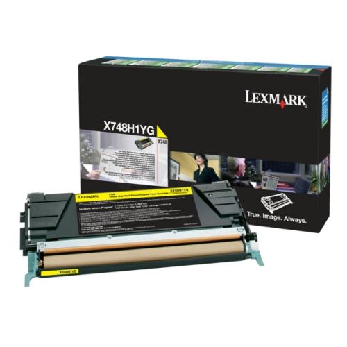 Lexmark toner žltý (X748H1YG / 0X748H1YG) (Návrat)