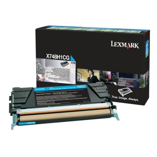 Lexmark toner azúrová (X748H1CG / 0X748H1CG) (Návrat)