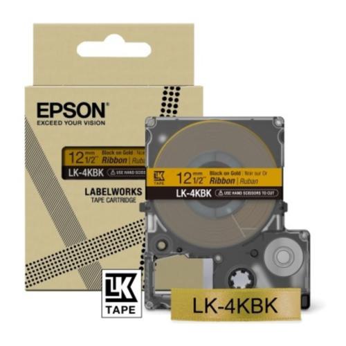 Epson farebná páska čierna / zlato (C53S654001 / LK4KBK)