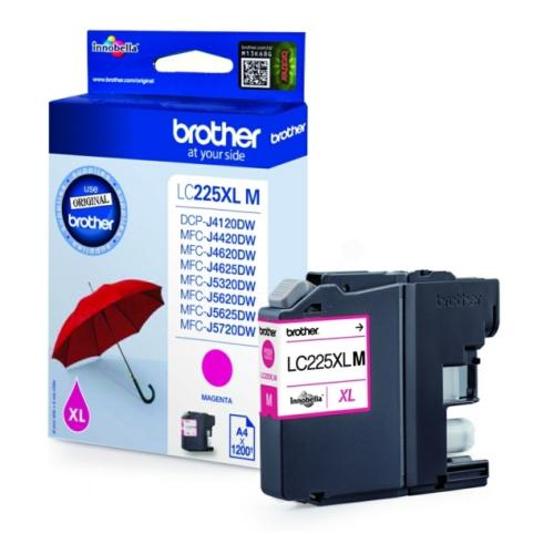 Brother atramentová náplň magenta (LC225XLM)