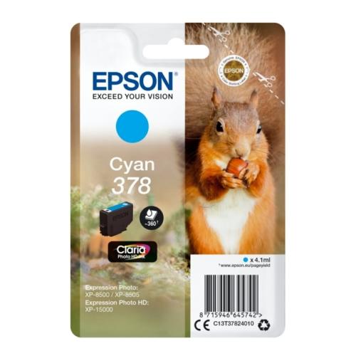 Epson atramentová náplň azúrová (C13T37824010 / 378)