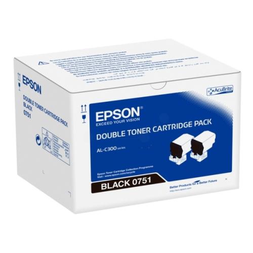 Epson toner čierna (C13S050751 / 0751) (Dvojbalenie)