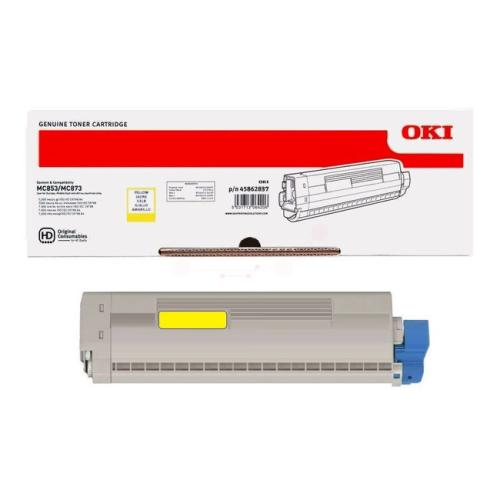 Oki toner žltý (45862837)