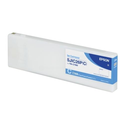 Epson atramentová náplň azúrová (C33S020619 / SJIC26PC)