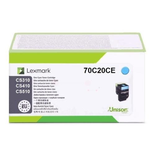 Lexmark toner azúrová (70C20CE / 702C)