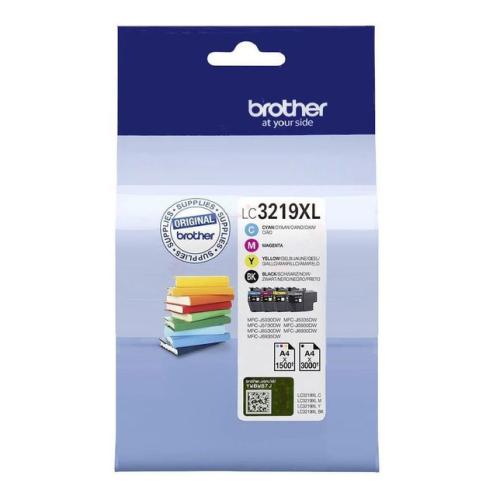 Brother atramentová náplň čierna / azúrová / magenta / žltý (LC3219XLVALDR) (multipack)