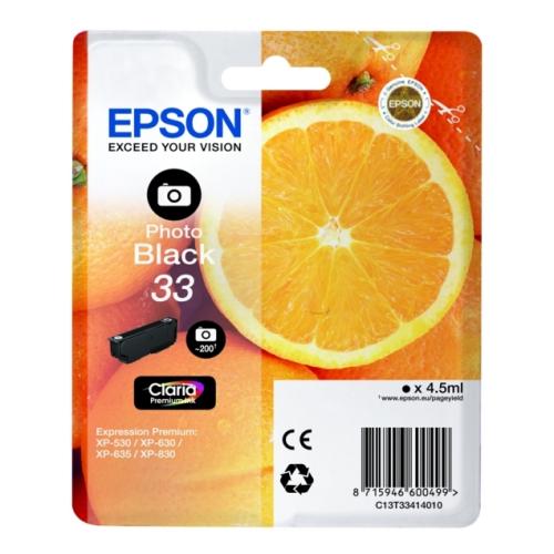 Epson atramentová náplň čierna fotografia (C13T33414012 / 33)