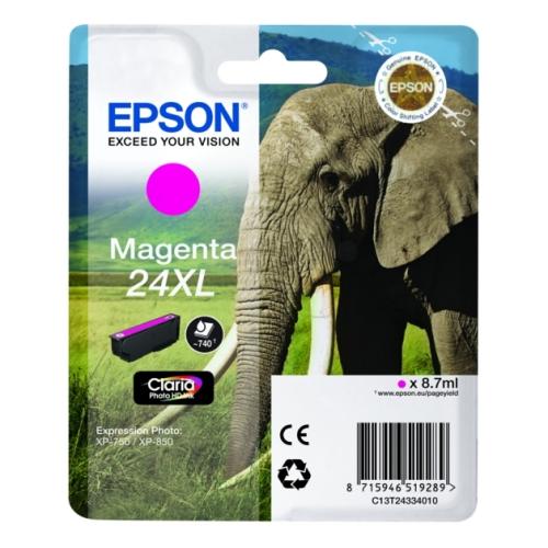 Epson atramentová náplň magenta (C13T24334012 / 24XL) (high capacity)