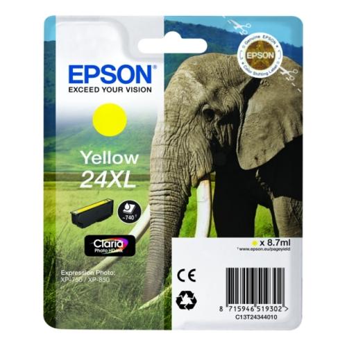 Epson atramentová náplň žltý (C13T24344012 / 24XL) (high capacity)
