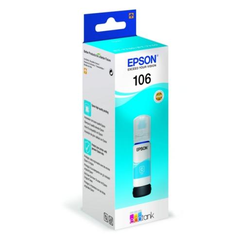 Epson atramentová náplň azúrová (C13T00R240 / 106)