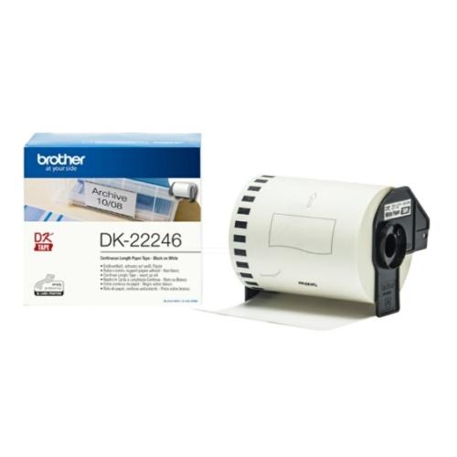 Brother etiketa biela (DK22246), 103mm