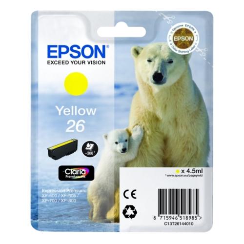 Epson atramentová náplň žltý (C13T26144012 / 26)