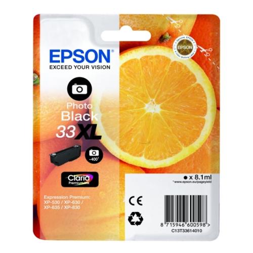 Epson atramentová náplň čierna fotografia (C13T33614012 / 33XL) (high capacity)