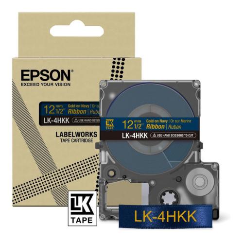 Epson farebná páska blue/zlato (C53S654002 / LK4HKK)