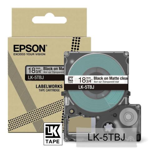Epson etiketa čierna / priehľadný (C53S672066 / LK5TBJ)