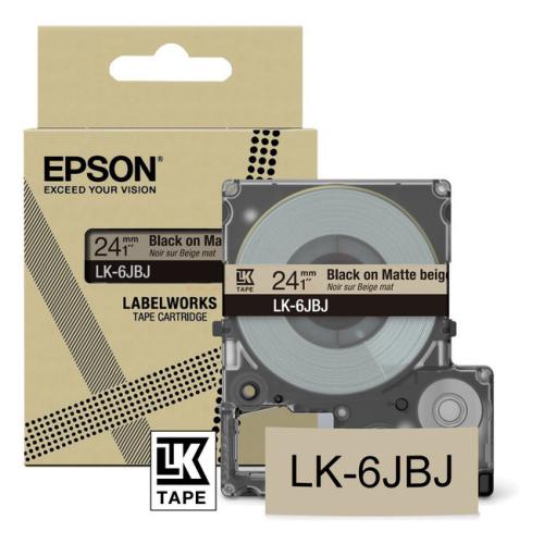 Epson etiketa čierna (C53S672092 / LK6JBJ)