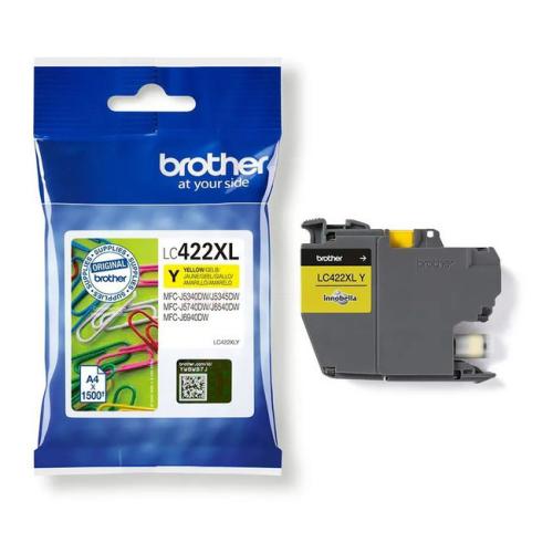Brother atramentová náplň žltý (LC422XLY) (high capacity)