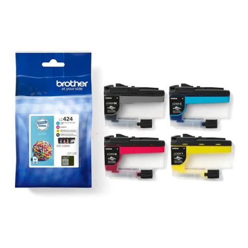 Brother atramentová náplň čierna / azúrová / magenta / žltý (LC424VAL) (multipack)