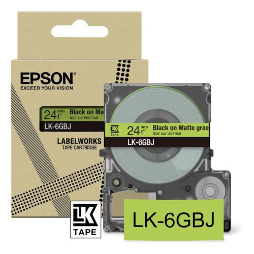Epson etiketa čierna / priehľadný (C53S672079 / LK6GBJ)