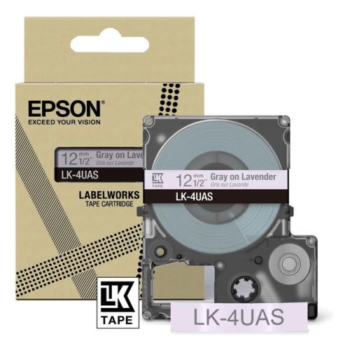 Epson etiketa gray/purple (C53S672107 / LK4UAS)