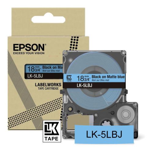 Epson etiketa čierna / modrý (C53S672081 / LK5LBJ)