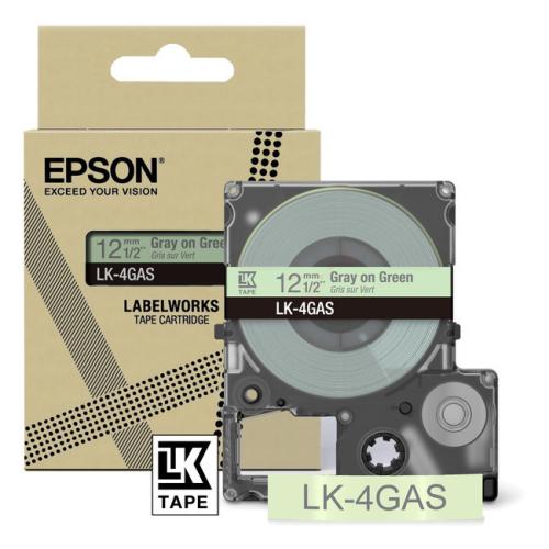 Epson etiketa gray/green (C53S672105 / LK4GAS)