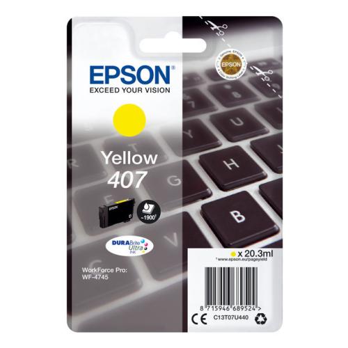 Epson atramentová náplň žltý (C13T07U440 / 407)