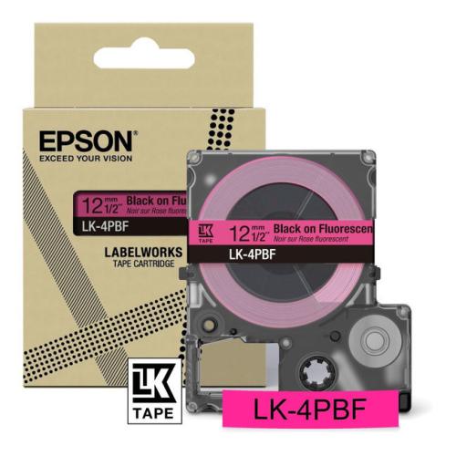 Epson etiketa black/Ružový (C53S672100 / LK4PBF)