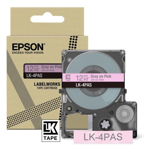 Epson etiketa gray/Ružový (C53S672103 / LK4PAS)