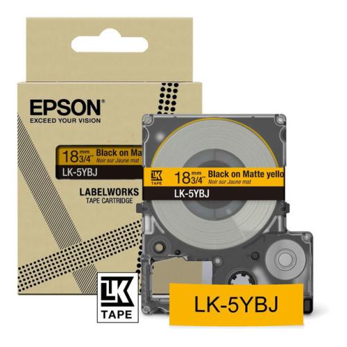 Epson etiketa čierna / žltý (C53S672075 / LK5YBJ)