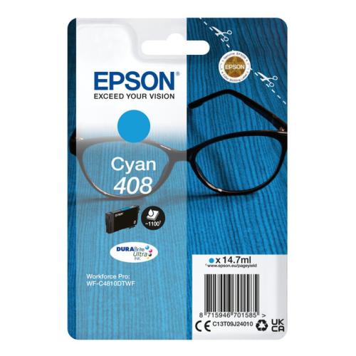 Epson atramentová náplň azúrová (C13T09J24010 / 408)