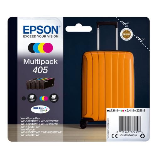 Epson atramentová náplň čierna / azúrová / magenta / žltý (C13T05G64010 / 405) (multipack)